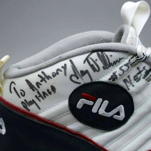 FILA Jayson Williams #55 Nets Autographed Game Worn Signed Basketball Sneakers main image 7